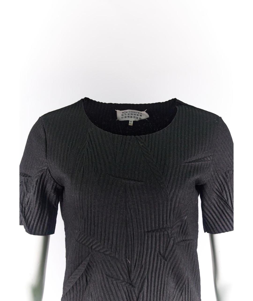 MAISON MARGIELA Черный полиэстеровый джемпер / свитер, фото 4