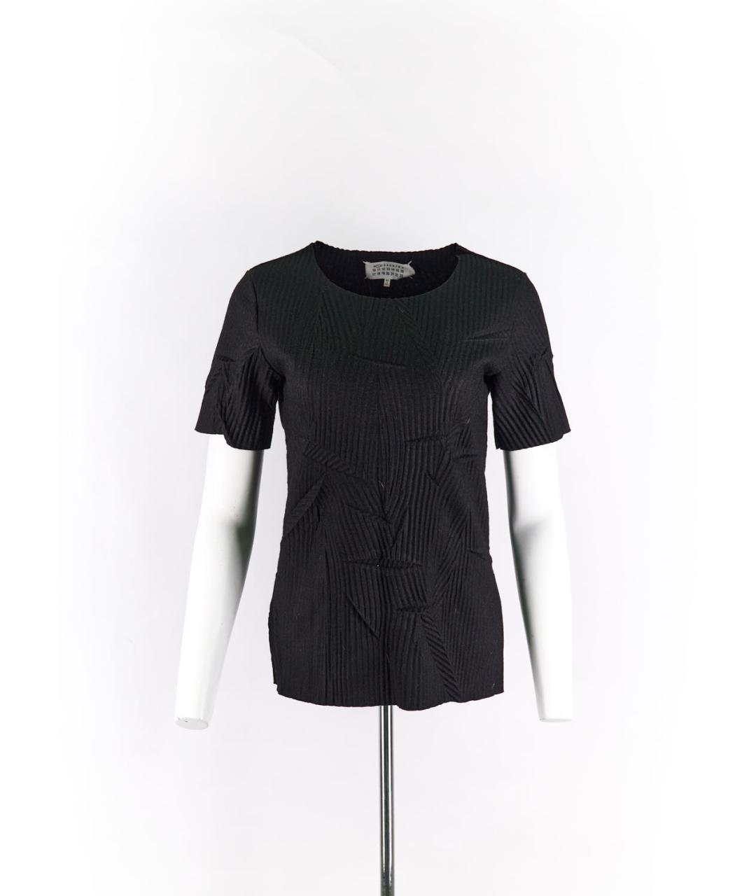 MAISON MARGIELA Черный полиэстеровый джемпер / свитер, фото 5