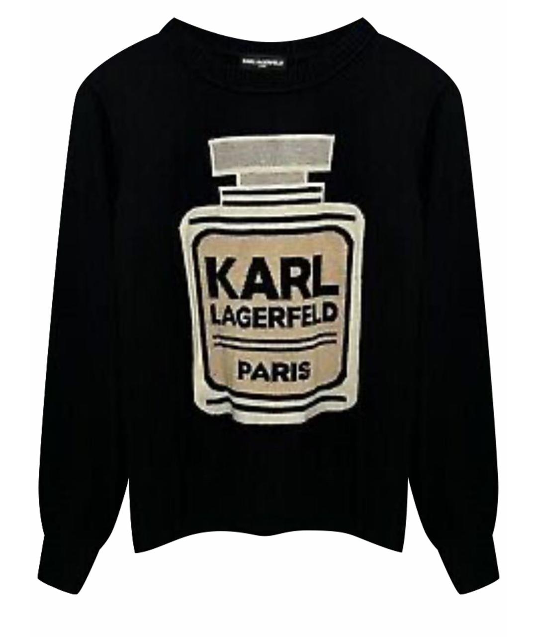 KARL LAGERFELD Черный джемпер / свитер, фото 1