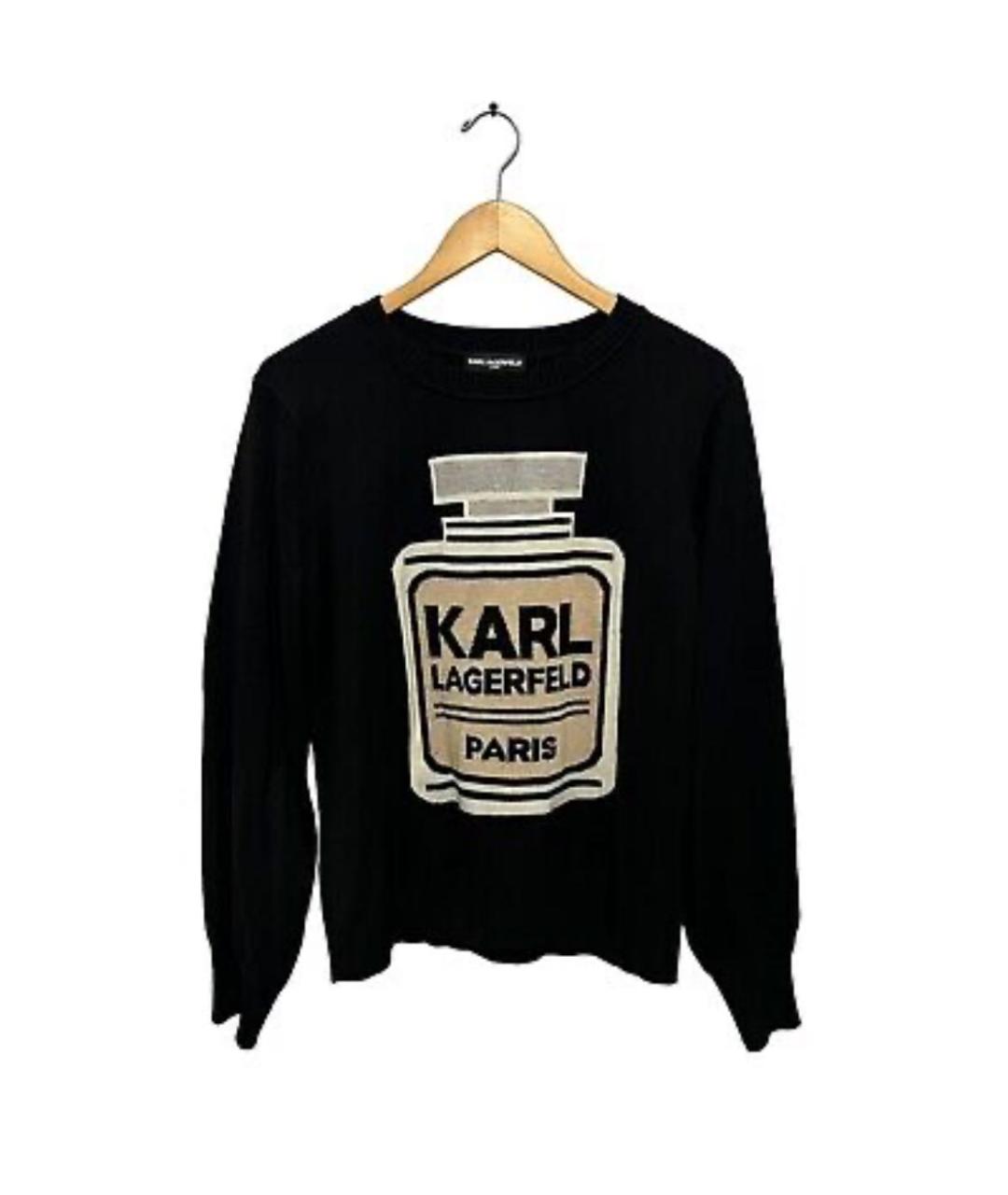 KARL LAGERFELD Черный джемпер / свитер, фото 6