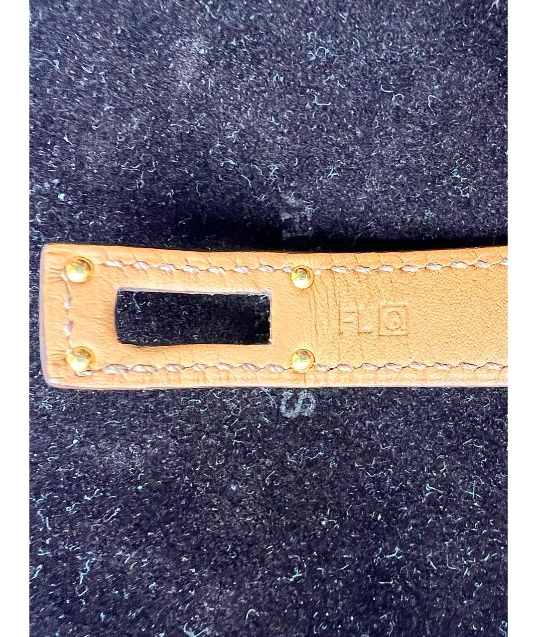 HERMES PRE-OWNED Коричневый кожаный браслет, фото 7