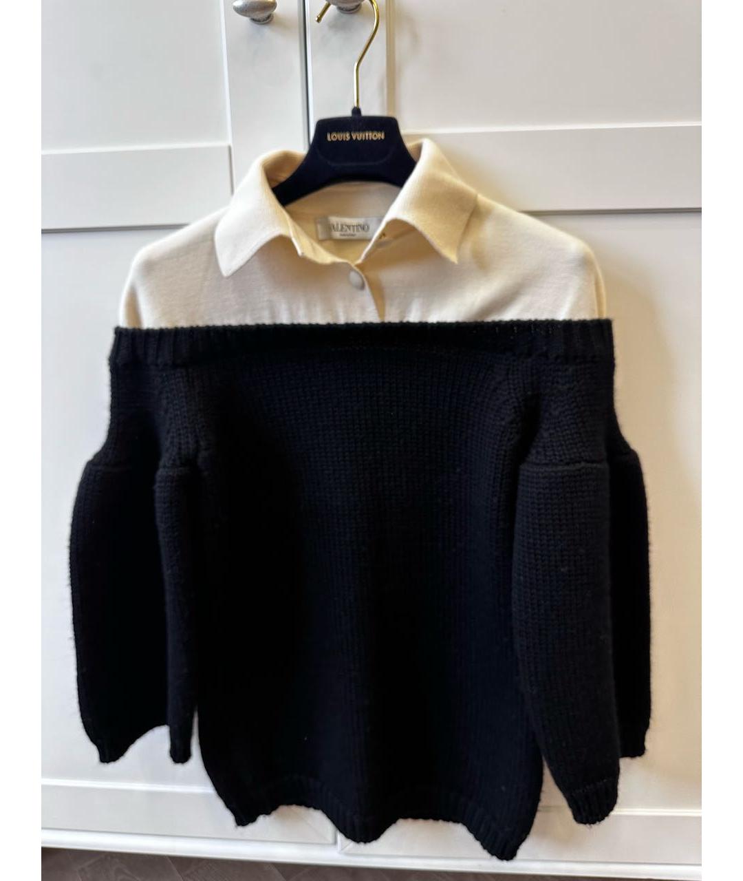 VALENTINO Черный шерстяной джемпер / свитер, фото 7