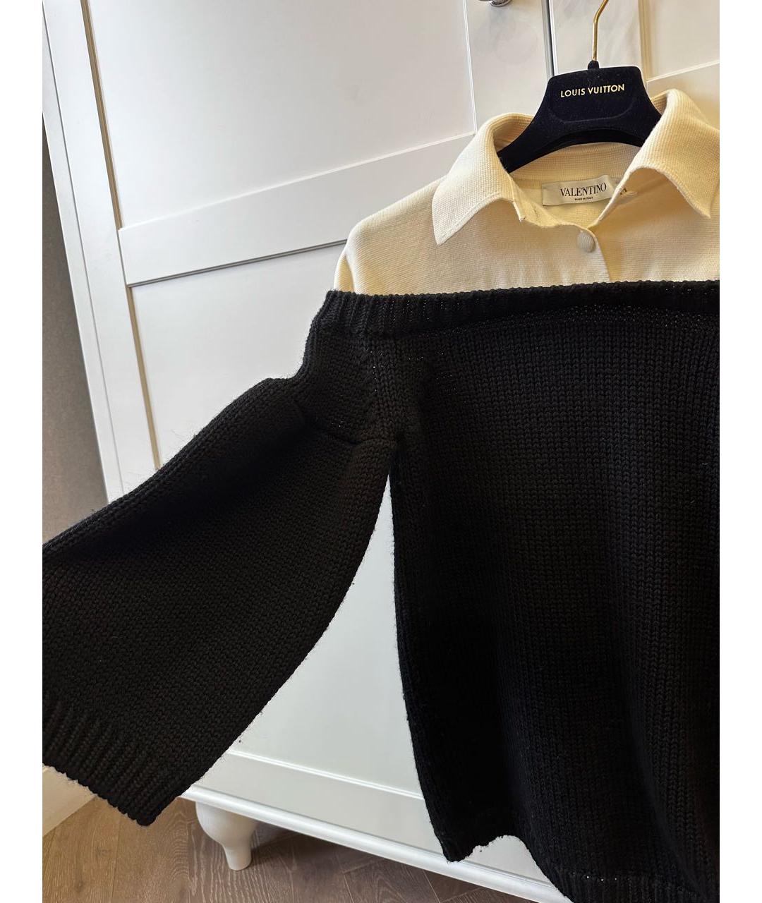 VALENTINO Черный шерстяной джемпер / свитер, фото 6