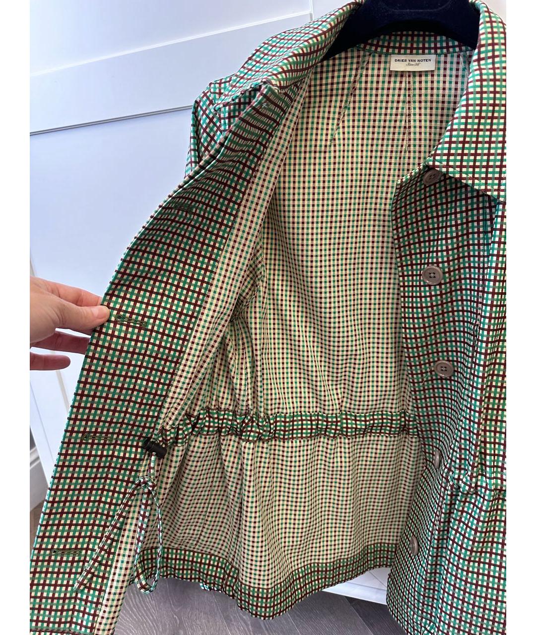 DRIES VAN NOTEN Зеленый вискозный жакет/пиджак, фото 6