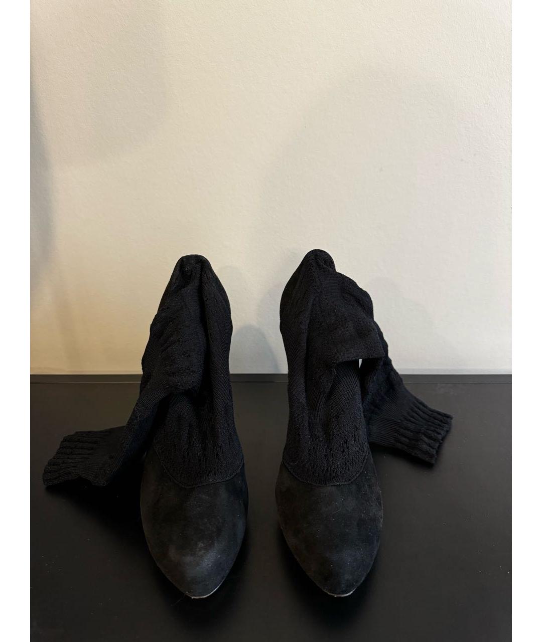 ERMANNO SCERVINO Черные замшевые туфли, фото 2
