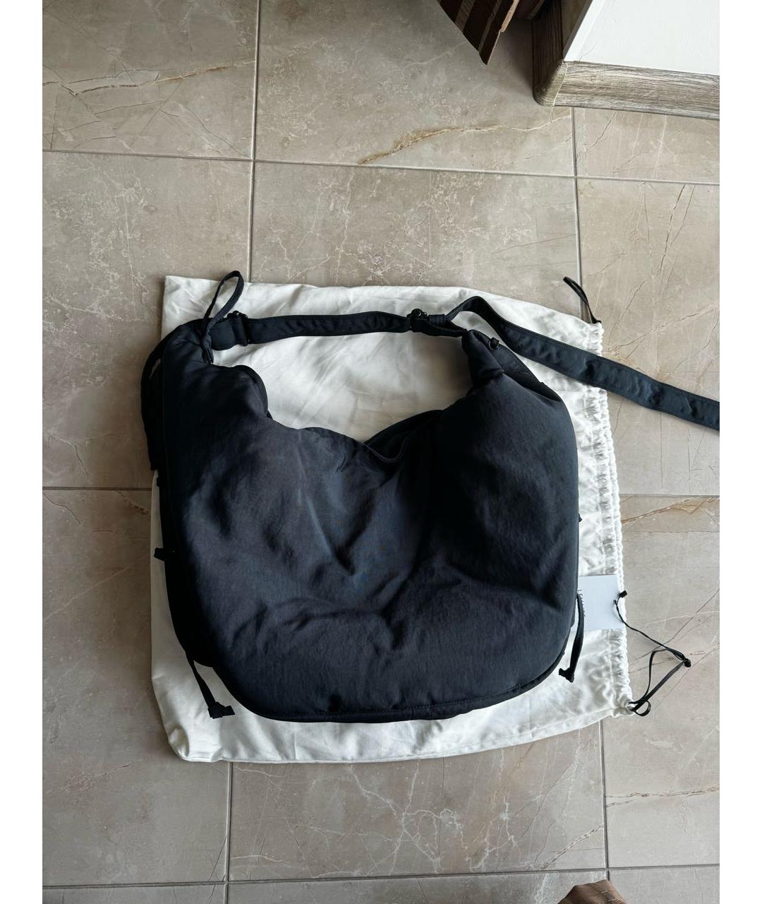 LEMAIRE Темно-синяя тканевая сумка через плечо, фото 2
