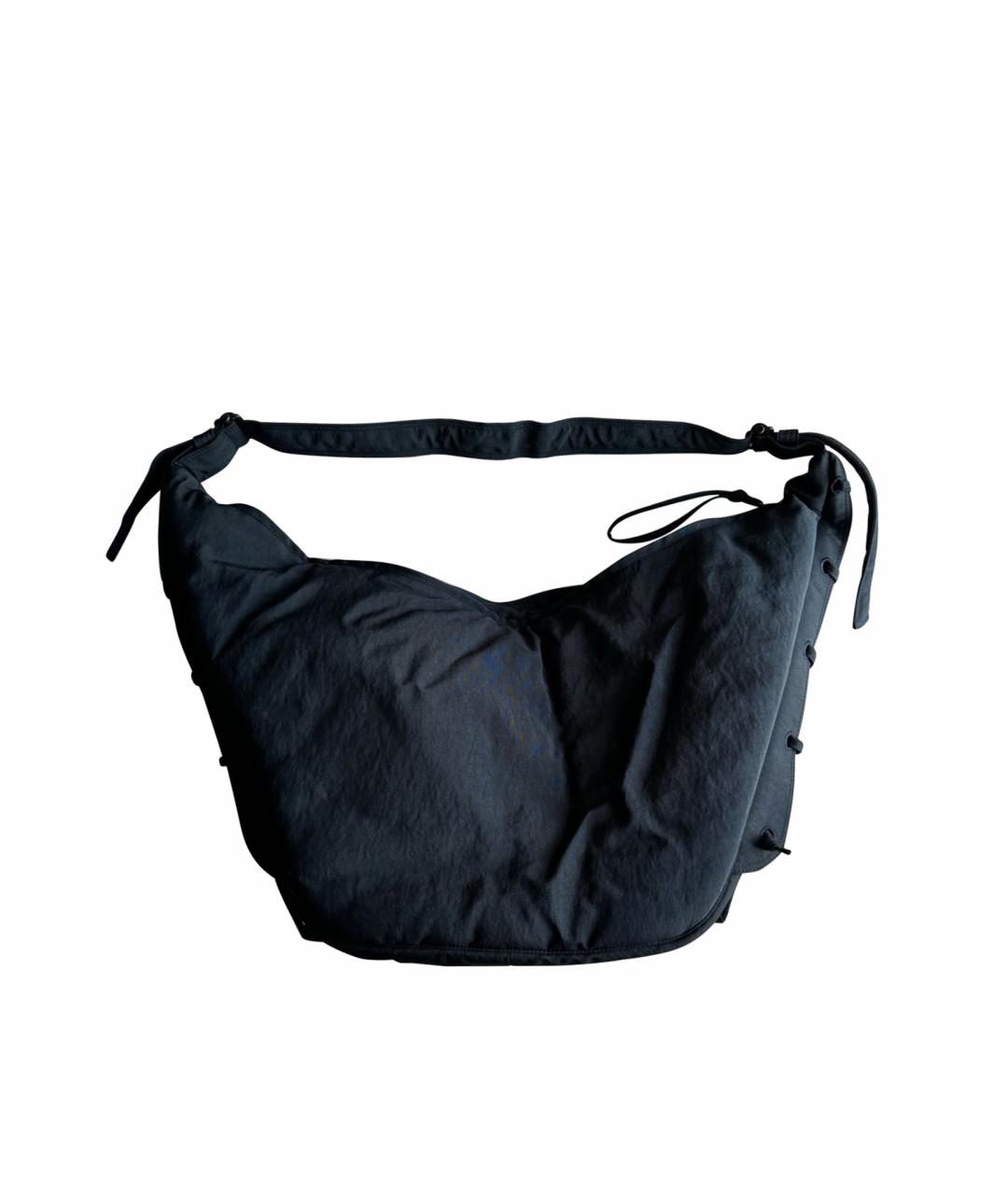LEMAIRE Темно-синяя тканевая сумка через плечо, фото 1