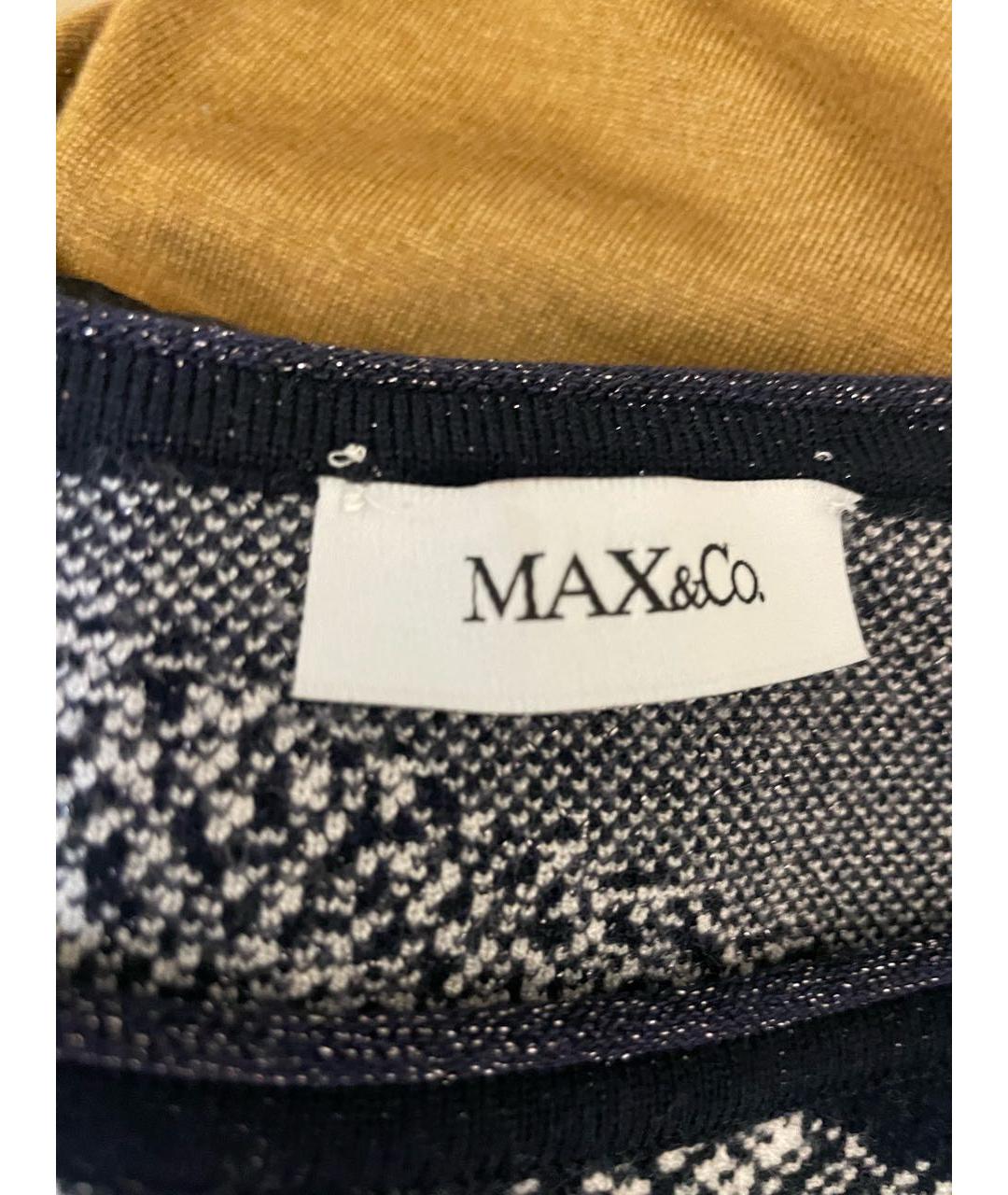 MAX&CO Синий хлопко-эластановый джемпер / свитер, фото 3