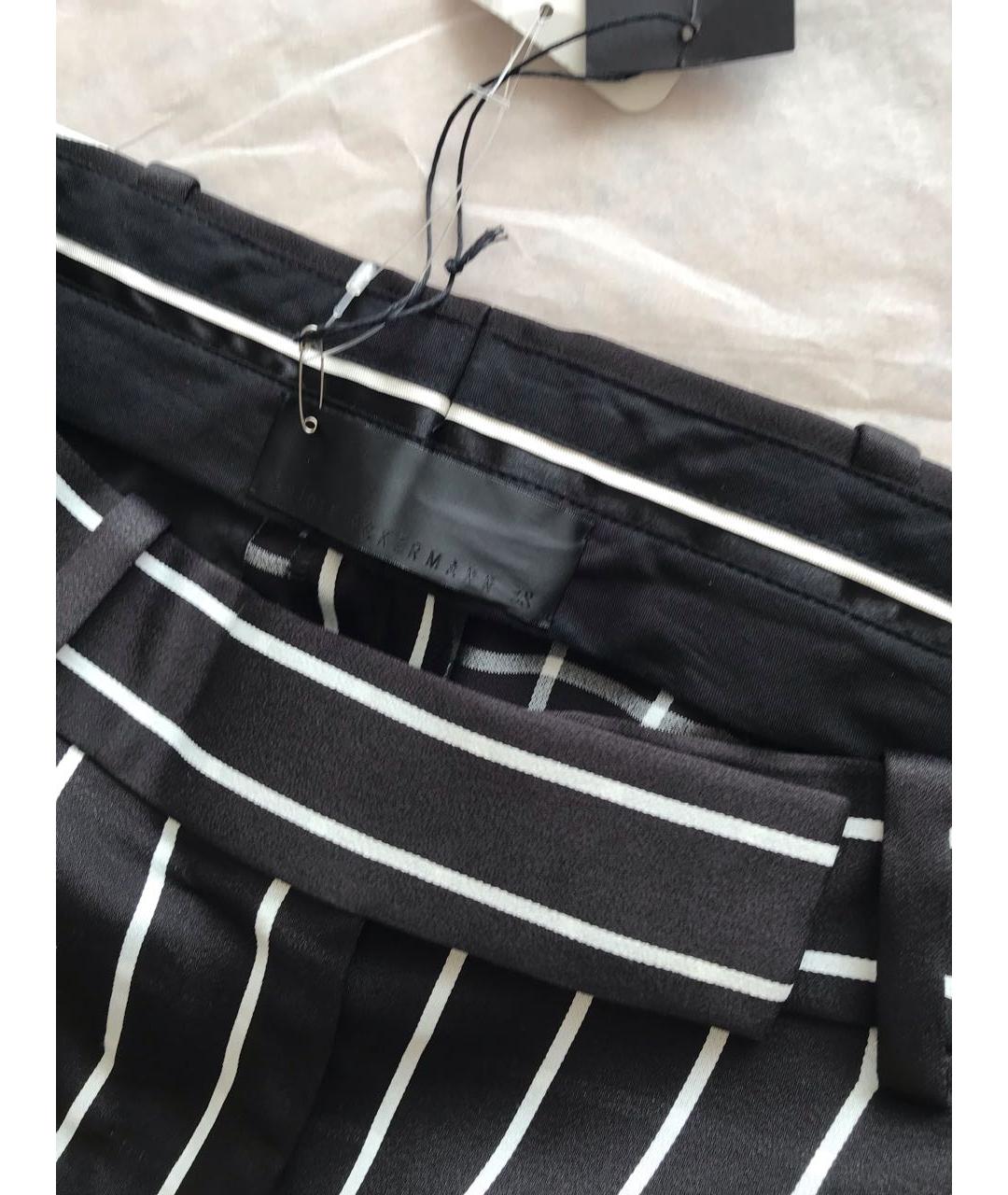 HAIDER ACKERMANN Черные вискозные прямые брюки, фото 5