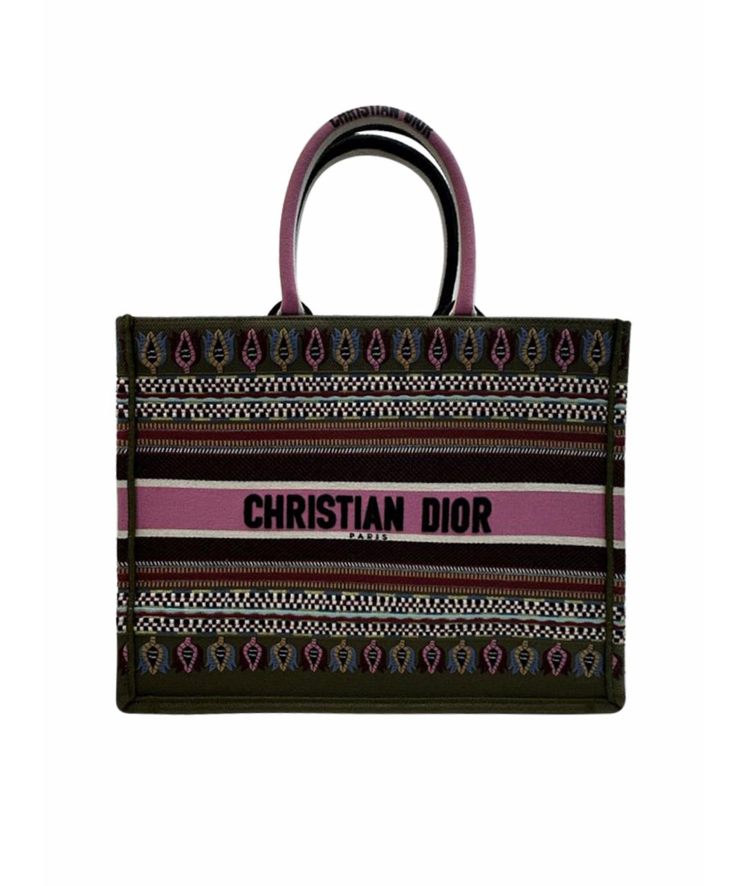 CHRISTIAN DIOR PRE-OWNED Розовая хлопковая сумка тоут, фото 1