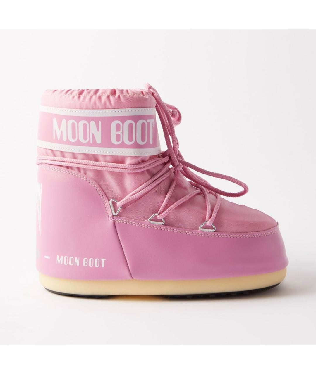 MOON BOOT Розовые ботинки, фото 5