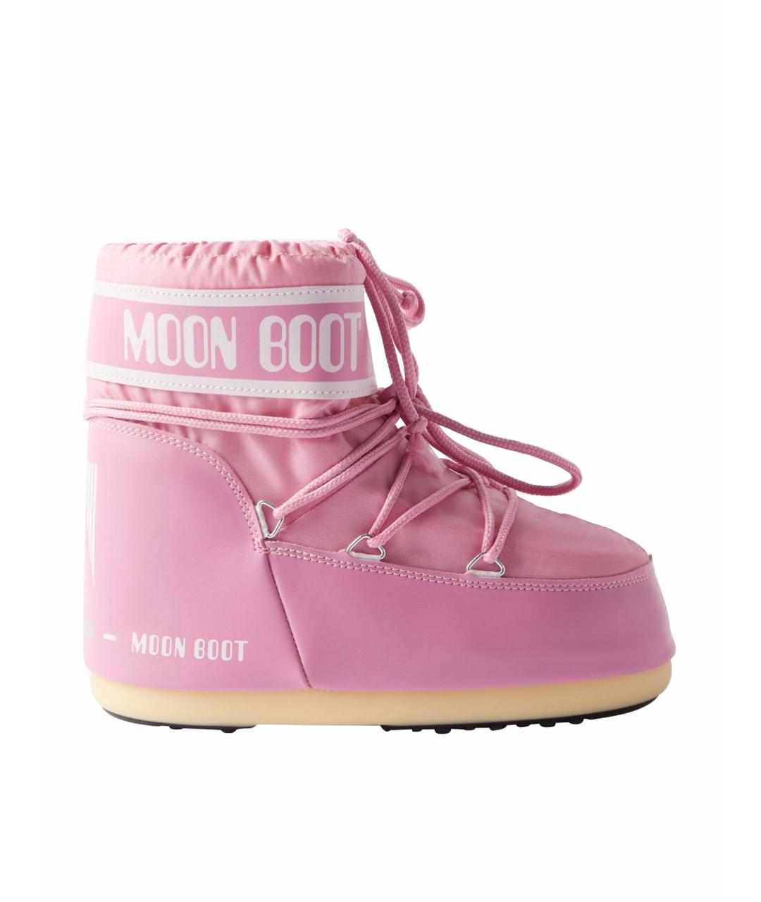 MOON BOOT Розовые ботинки, фото 1