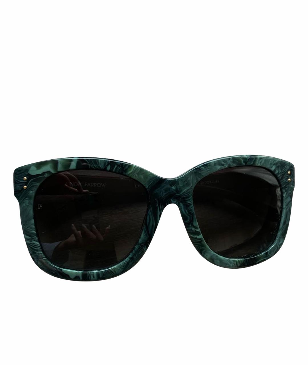 LINDA FARROW Мульти пластиковые солнцезащитные очки, фото 1