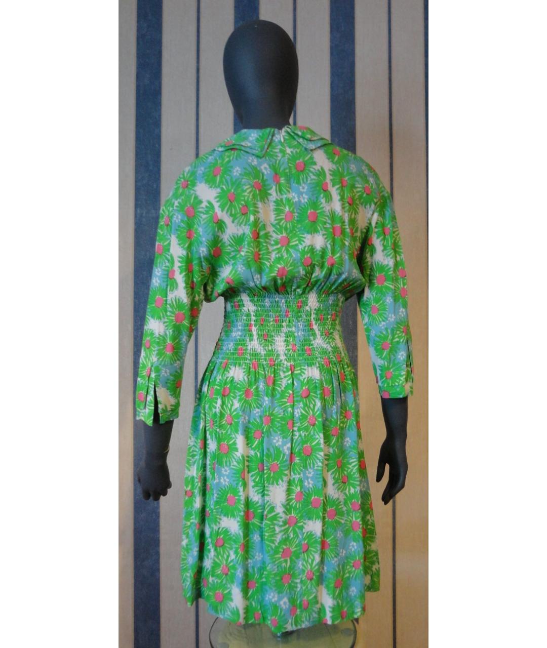 PRADA Зеленые вискозное коктейльное платье, фото 3