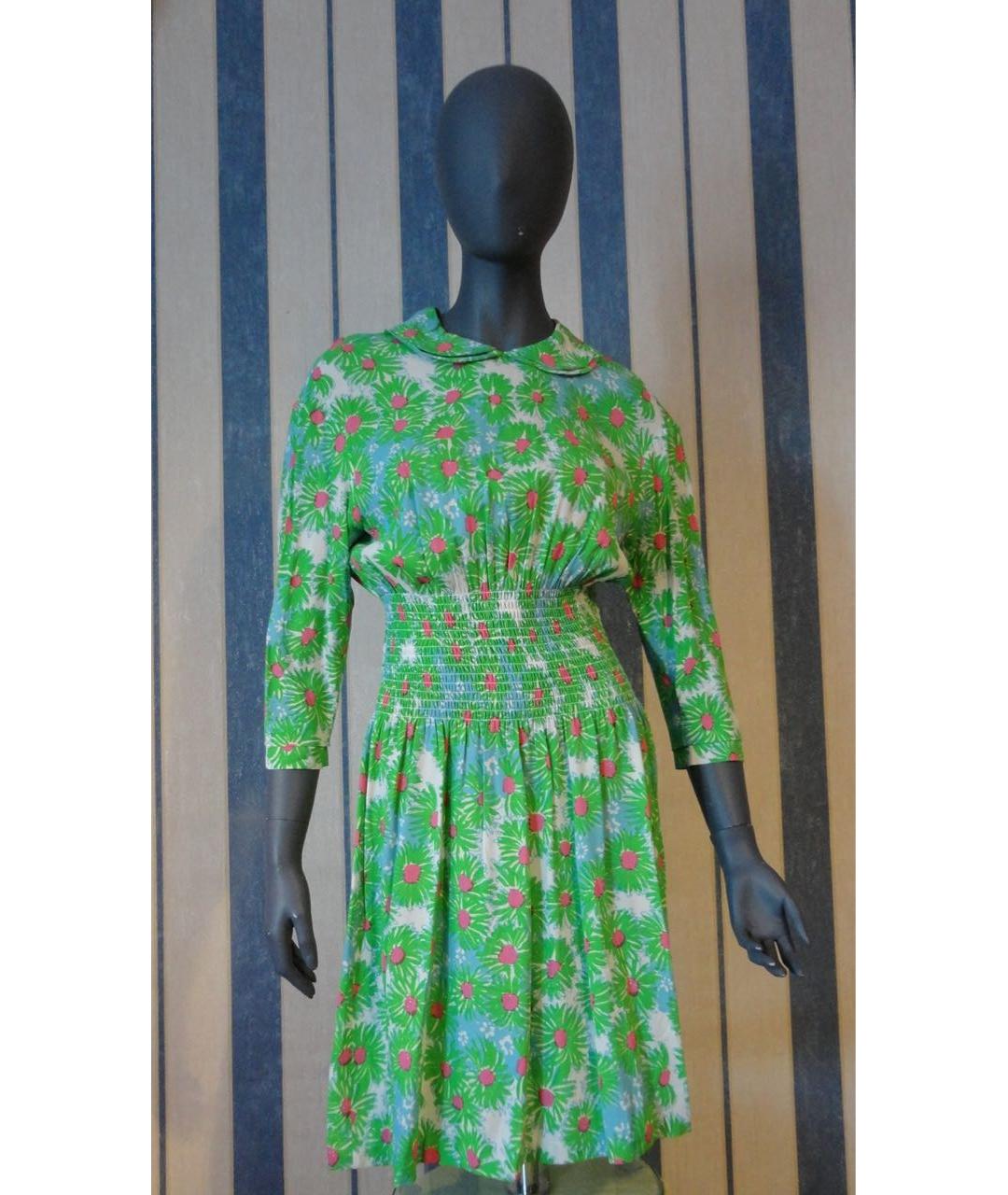 PRADA Зеленые вискозное коктейльное платье, фото 7
