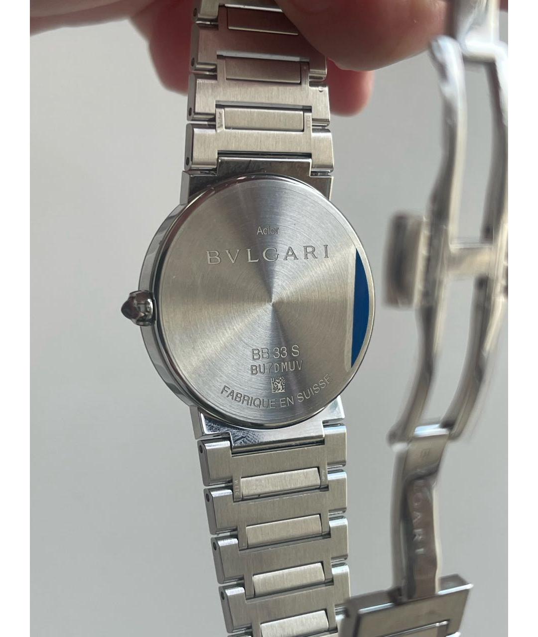 BVLGARI Серые металлические часы, фото 2
