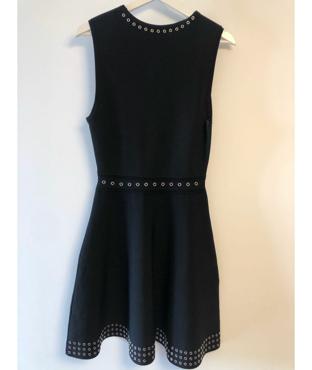 SANDRO Черное полиамидовое коктейльное платье, фото 3