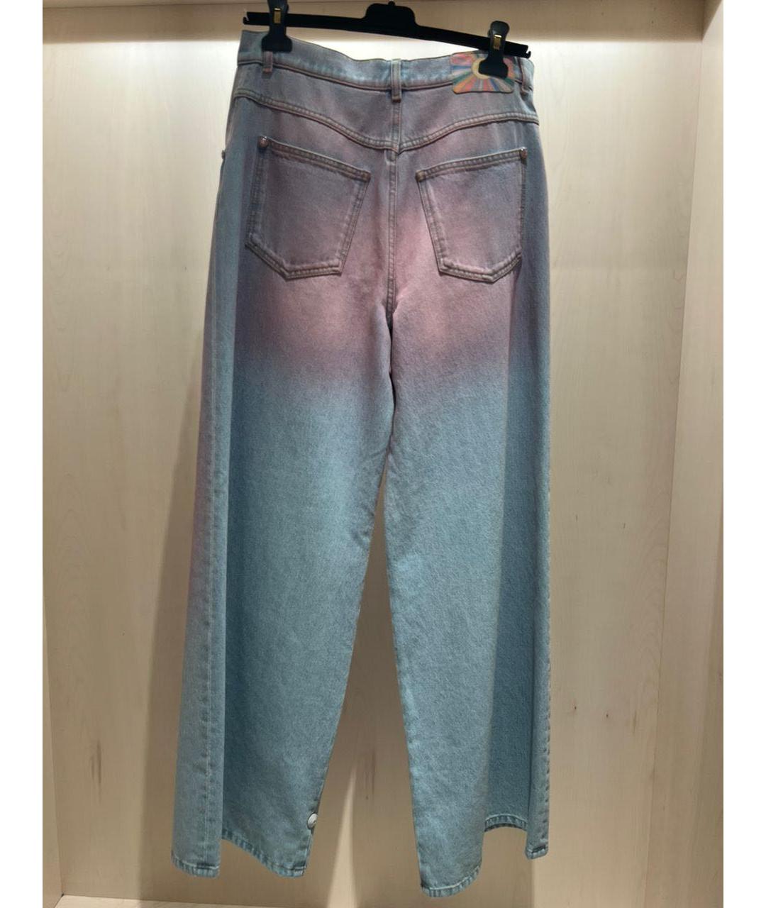 CHANEL PRE-OWNED Мульти хлопковые прямые джинсы, фото 3