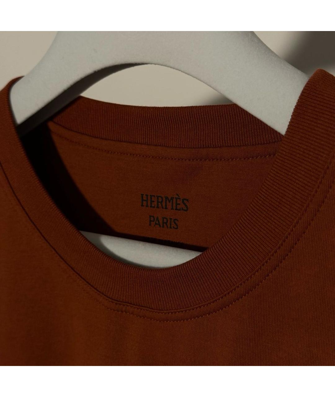 HERMES Хлопковая футболка, фото 3