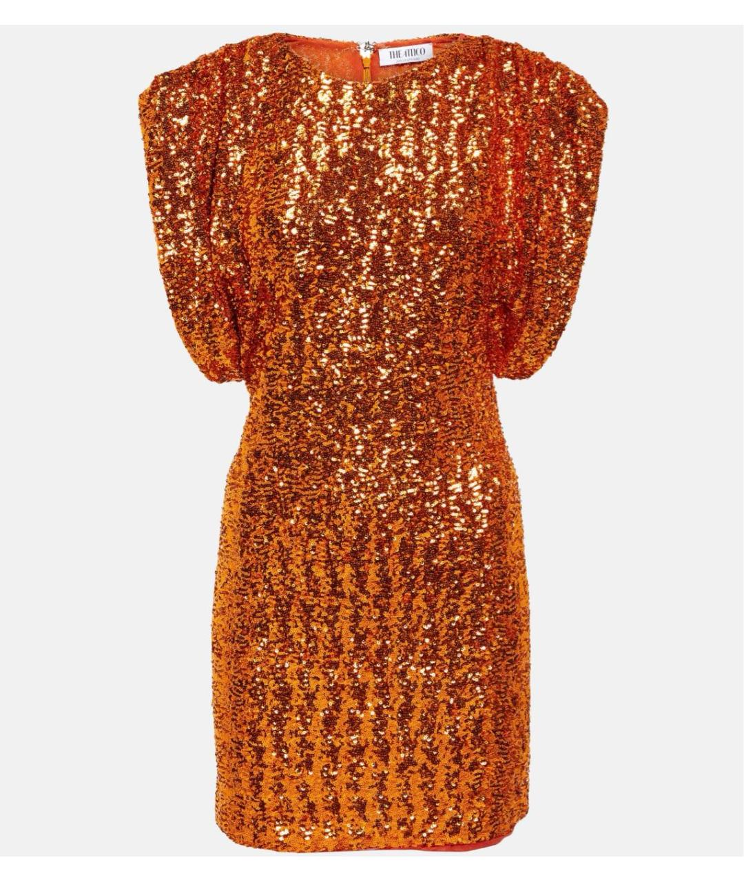 THE ATTICO Оранжевое вечернее платье, фото 5