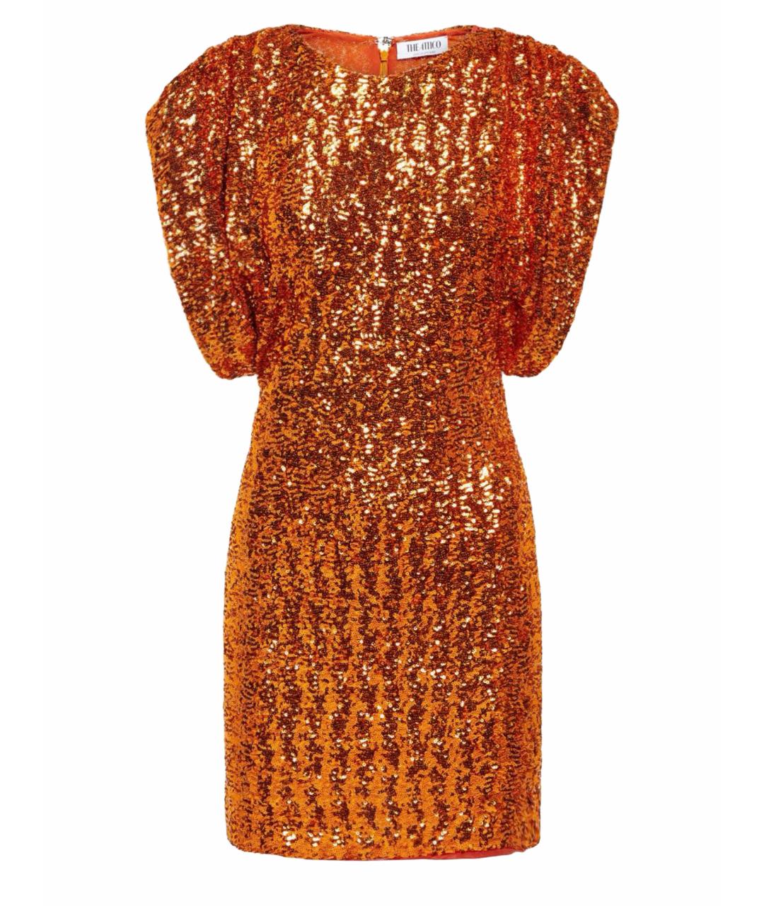 THE ATTICO Оранжевое вечернее платье, фото 1