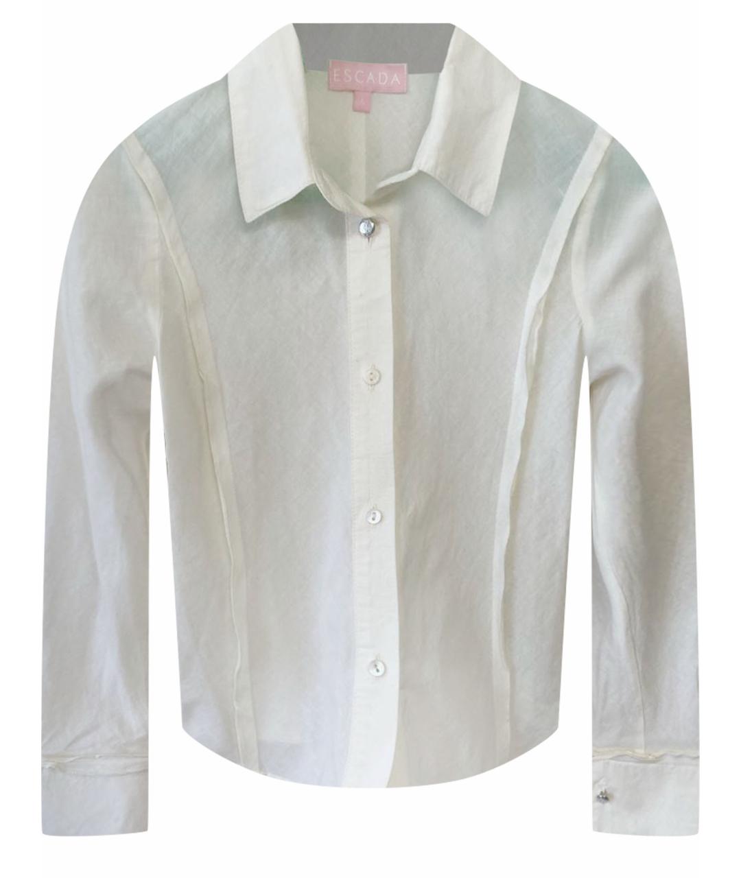 ESCADA Бежевая хлопковая рубашка/блузка, фото 1