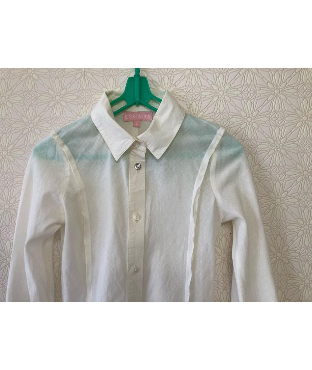 ESCADA Бежевая хлопковая рубашка/блузка, фото 3