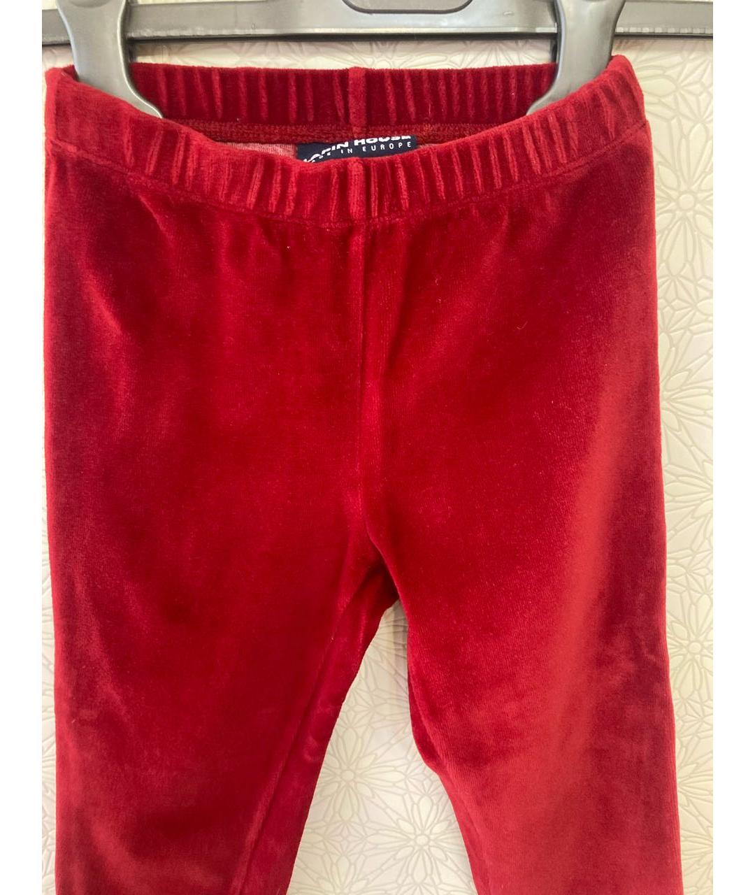 LAPIN HOUSE Бордовые хлопковые брюки и шорты, фото 3