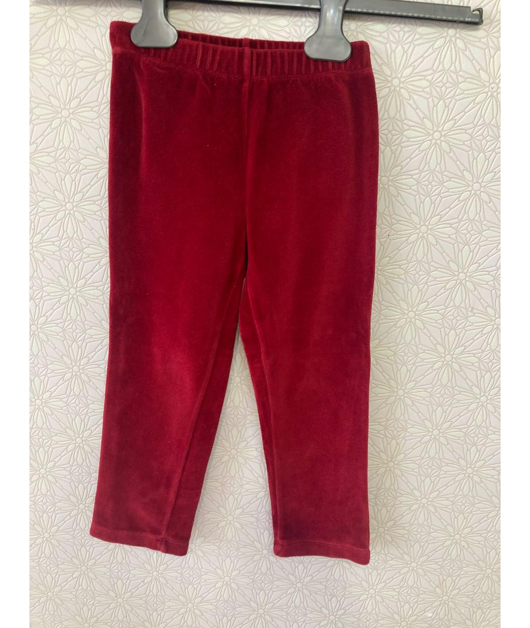 LAPIN HOUSE Бордовые хлопковые брюки и шорты, фото 5