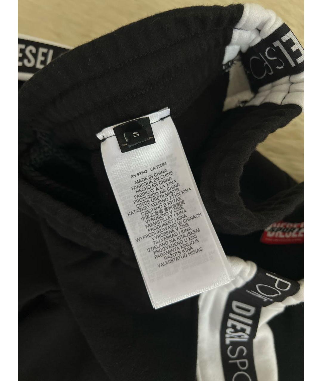 DIESEL Черные полиэстеровые повседневные брюки, фото 5