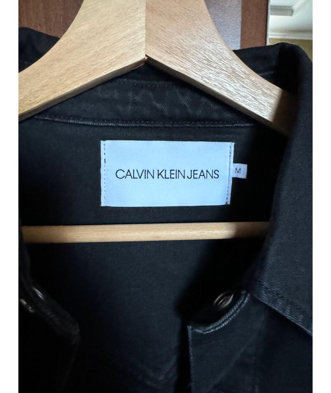 CALVIN KLEIN JEANS Черная хлопковая куртка, фото 3