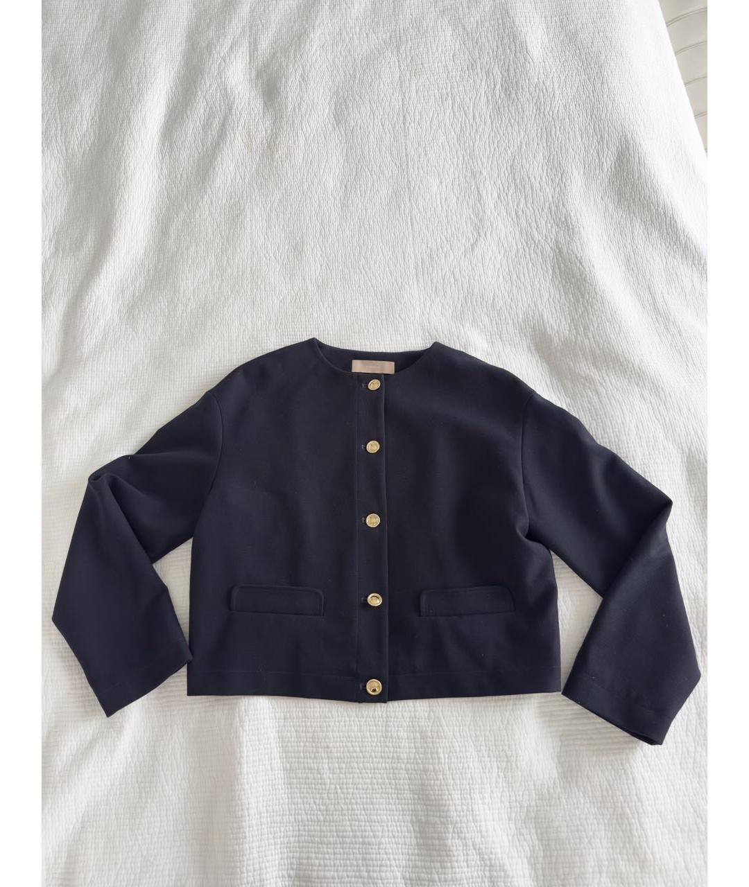 12 STOREEZ Темно-синий полиэстеровый жакет/пиджак, фото 7