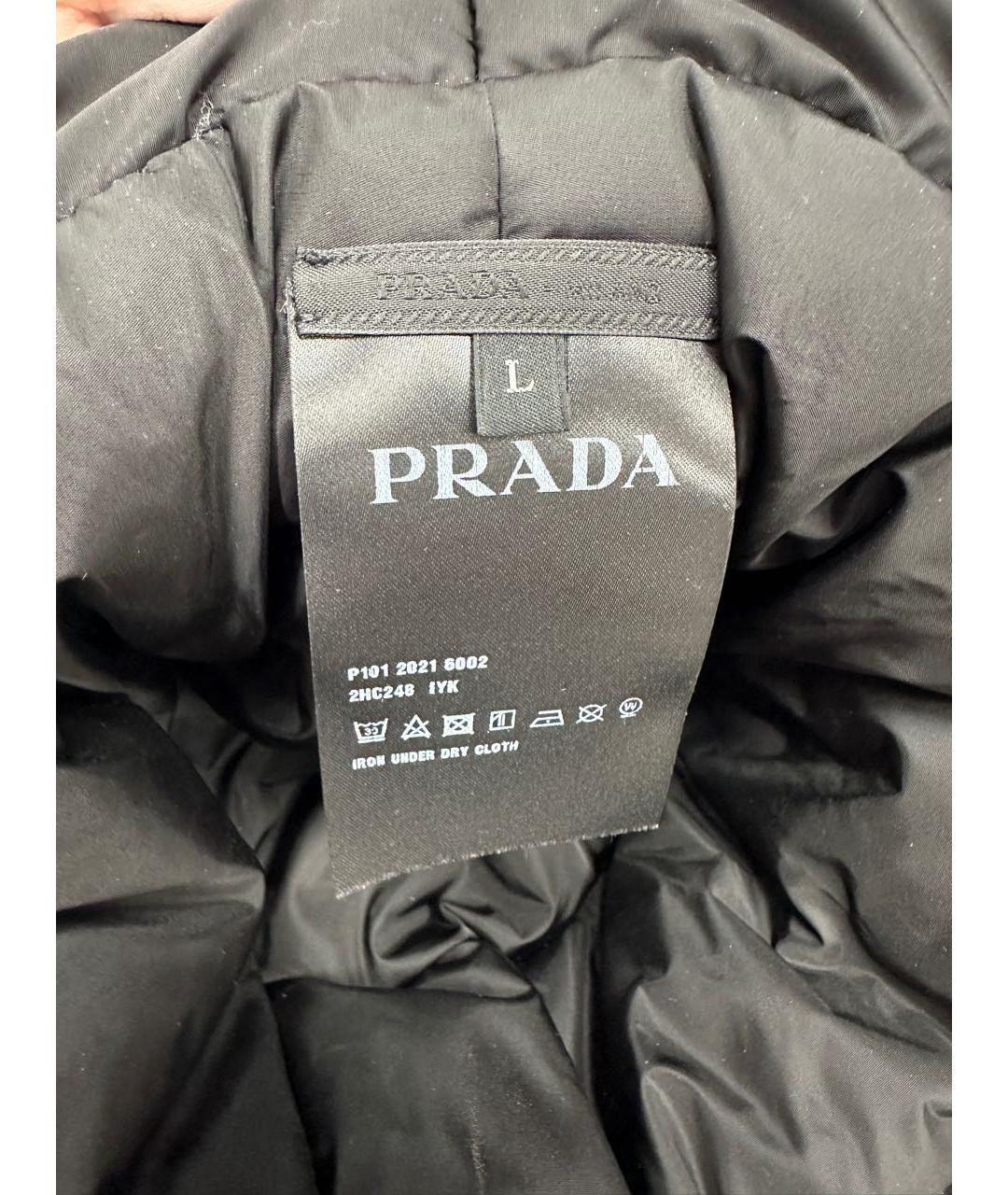 PRADA Черная синтетическая шляпа, фото 5