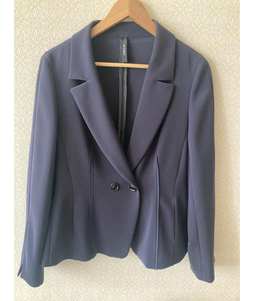 MARC CAIN Темно-синий полиэстеровый жакет/пиджак, фото 9