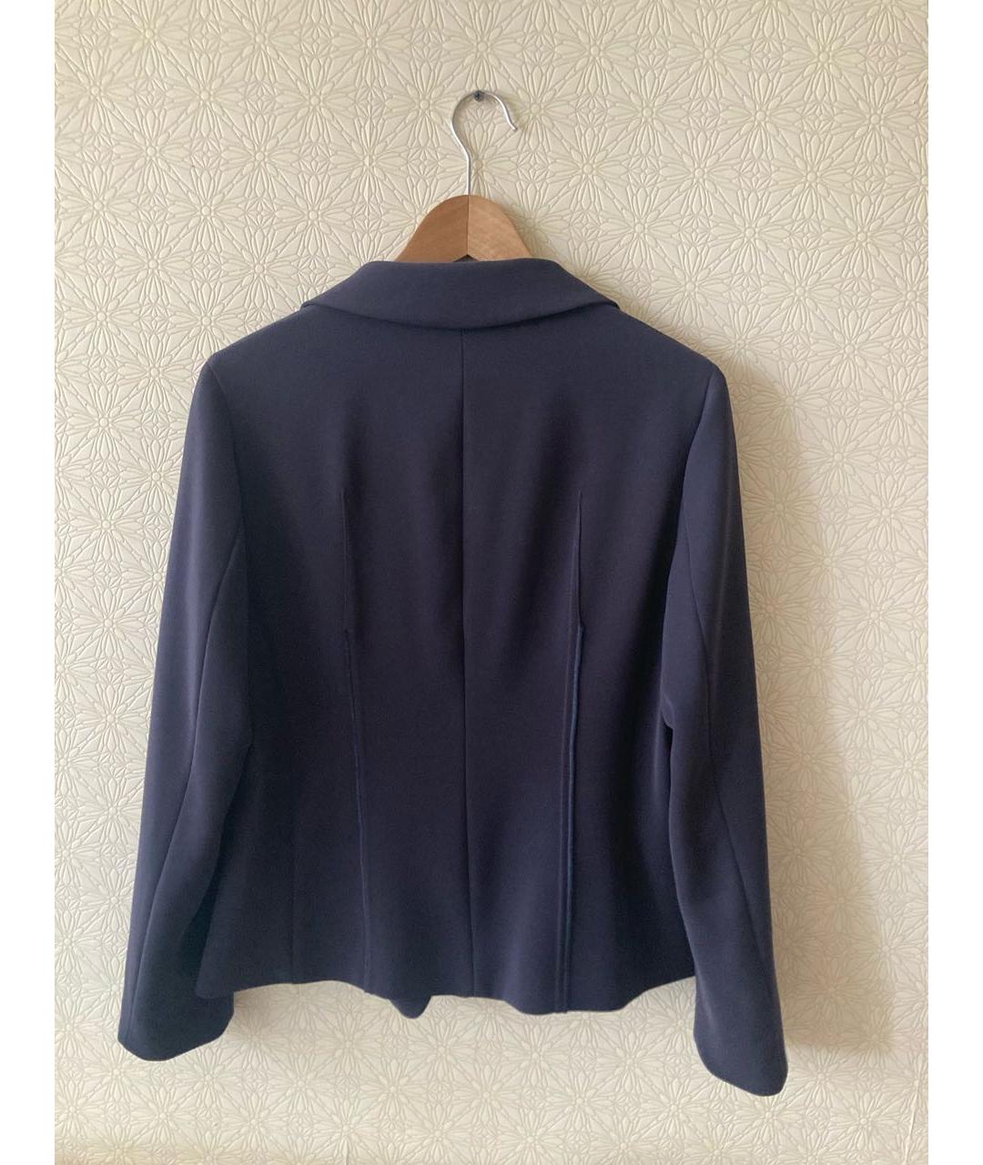 MARC CAIN Темно-синий полиэстеровый жакет/пиджак, фото 2