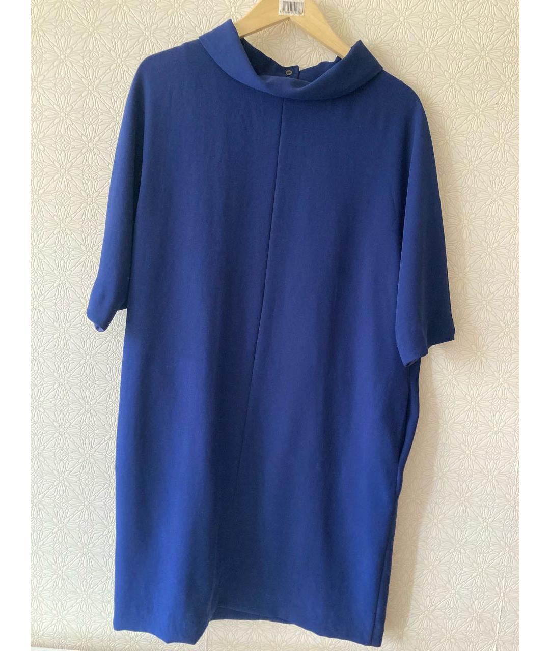 MARC CAIN Темно-синее полиэстеровое повседневное платье, фото 7