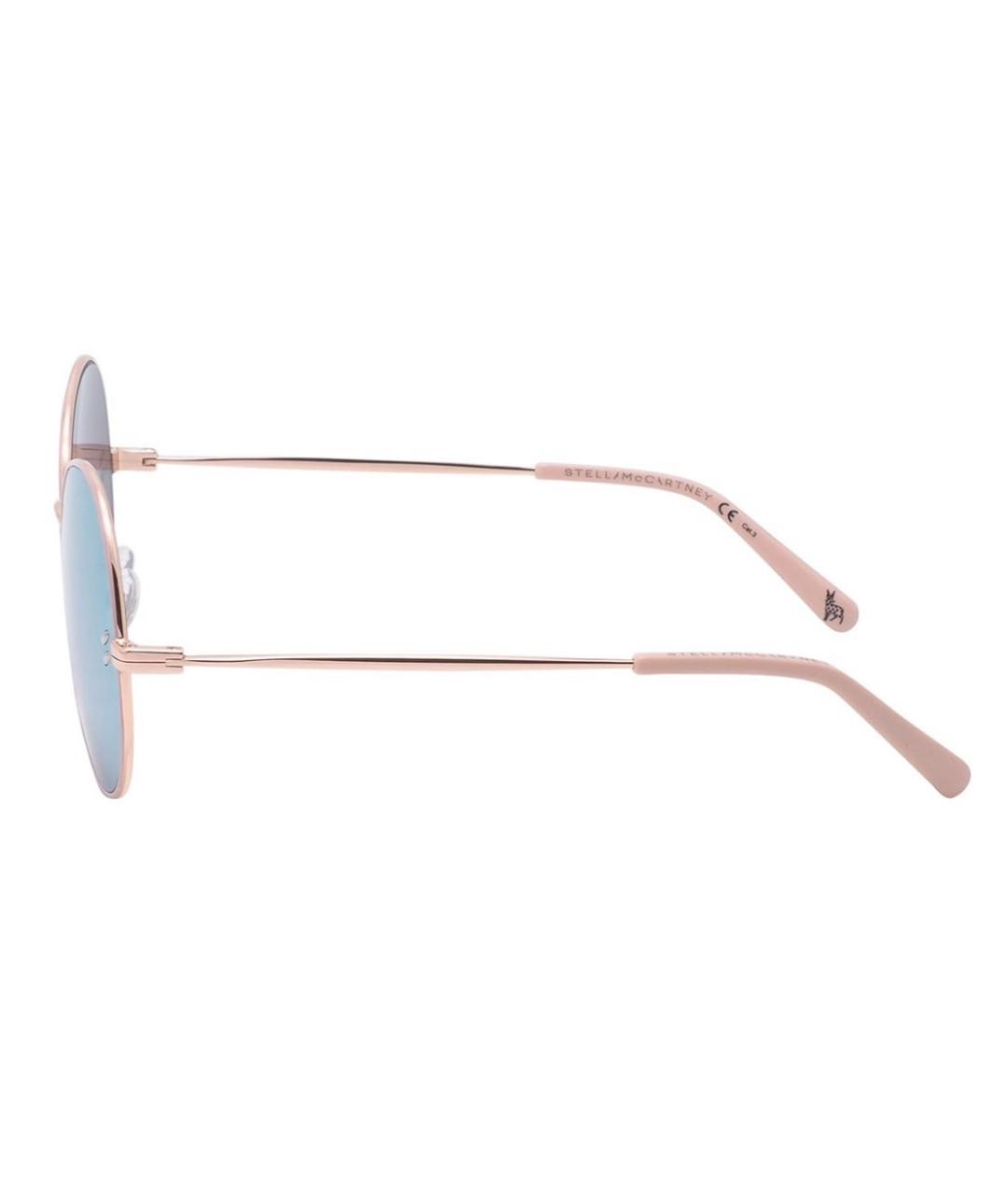STELLA MCCARTNEY Розовые металлические солнцезащитные очки, фото 3
