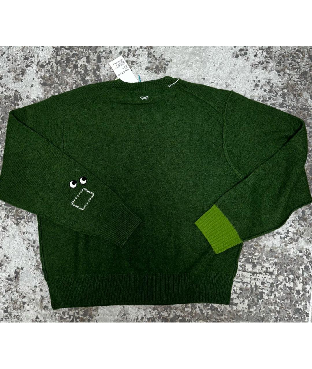 ANYA HINDMARCH Зеленый шерстяной джемпер / свитер, фото 2
