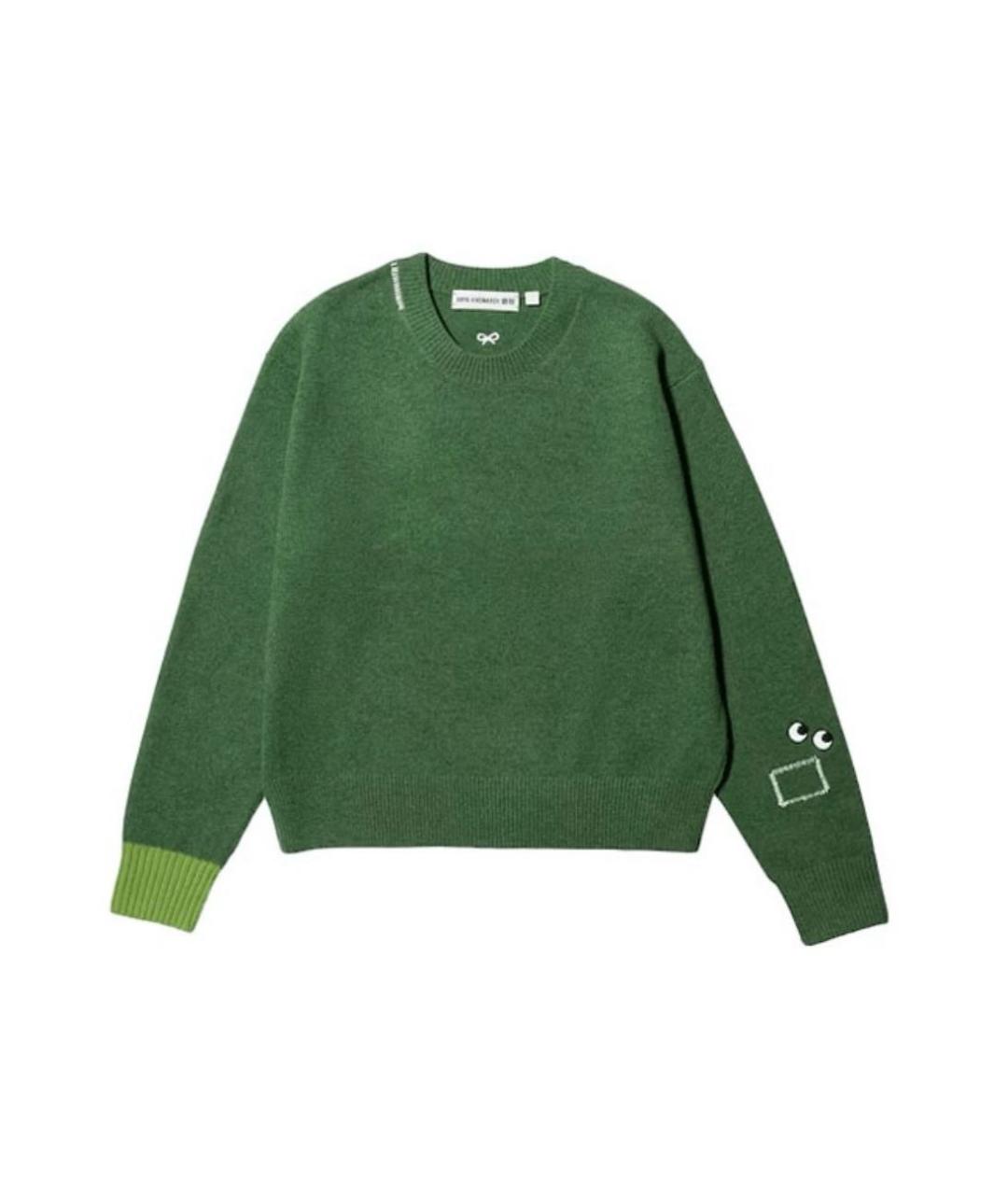 ANYA HINDMARCH Зеленый шерстяной джемпер / свитер, фото 1