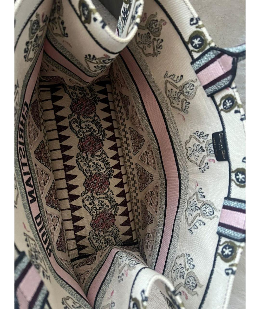 CHRISTIAN DIOR Бежевая сумка тоут, фото 3