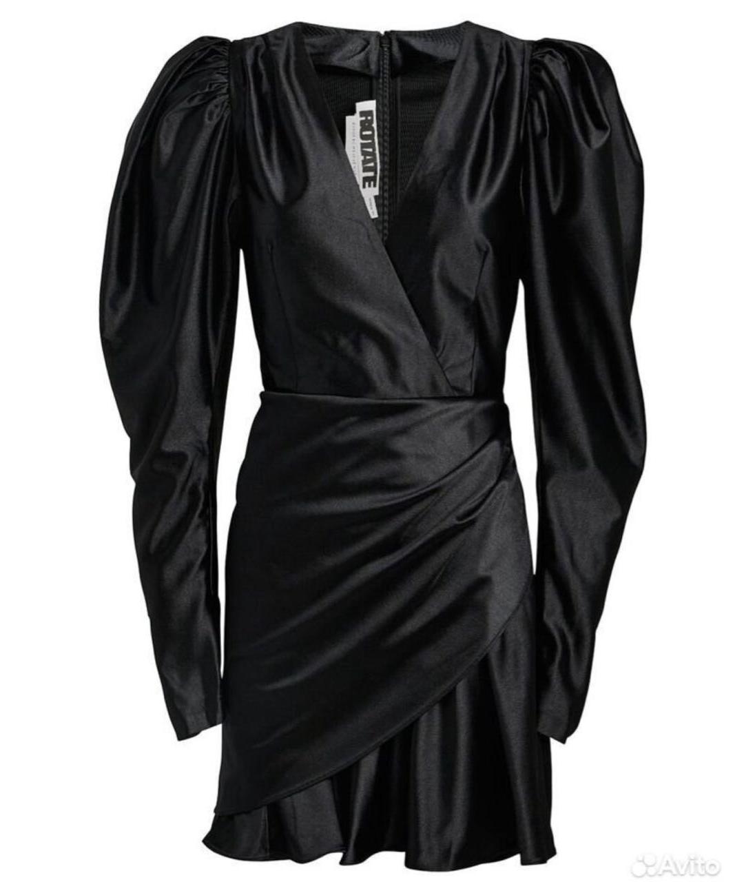 ROTATE Черное коктейльное платье, фото 9