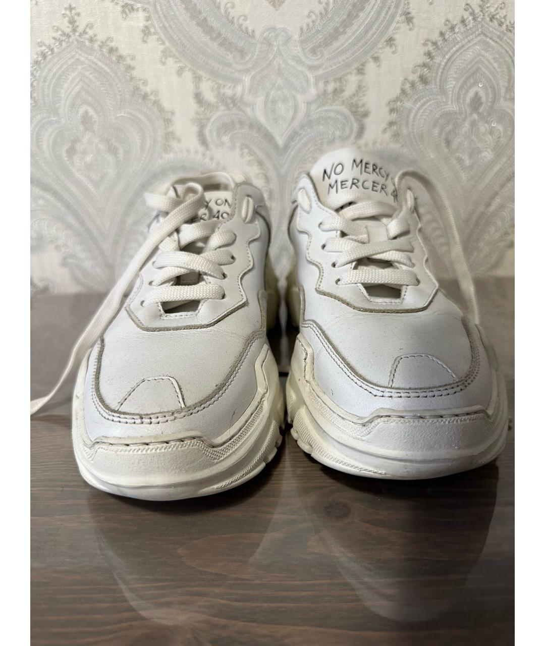 PHILIPP PLEIN Белые кожаные кроссовки, фото 2