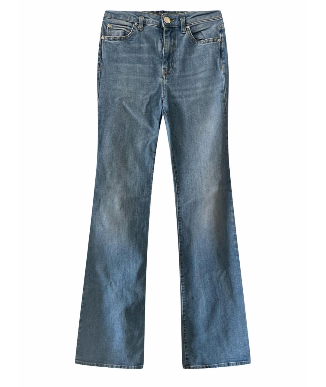 PINKO Голубые хлопковые джинсы клеш, фото 1