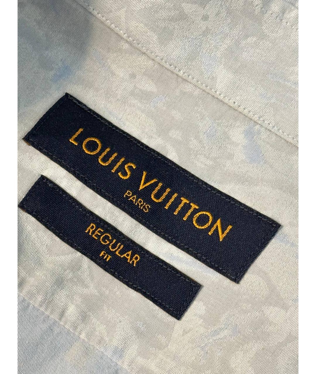 LOUIS VUITTON PRE-OWNED Голубая хлопковая классическая рубашка, фото 6