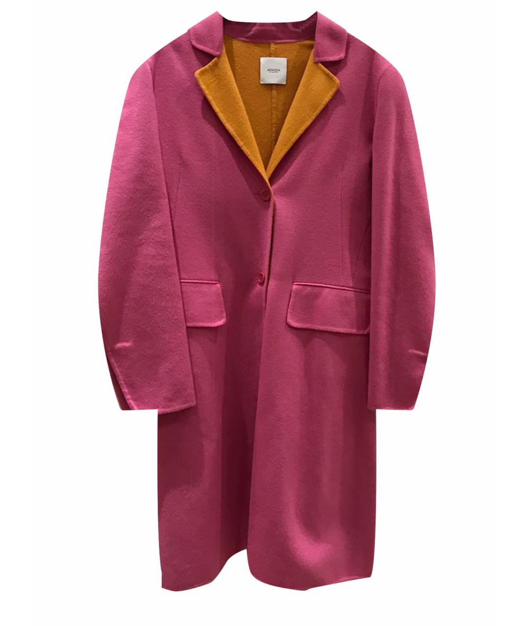 AGNONA Розовое кашемировое пальто, фото 1