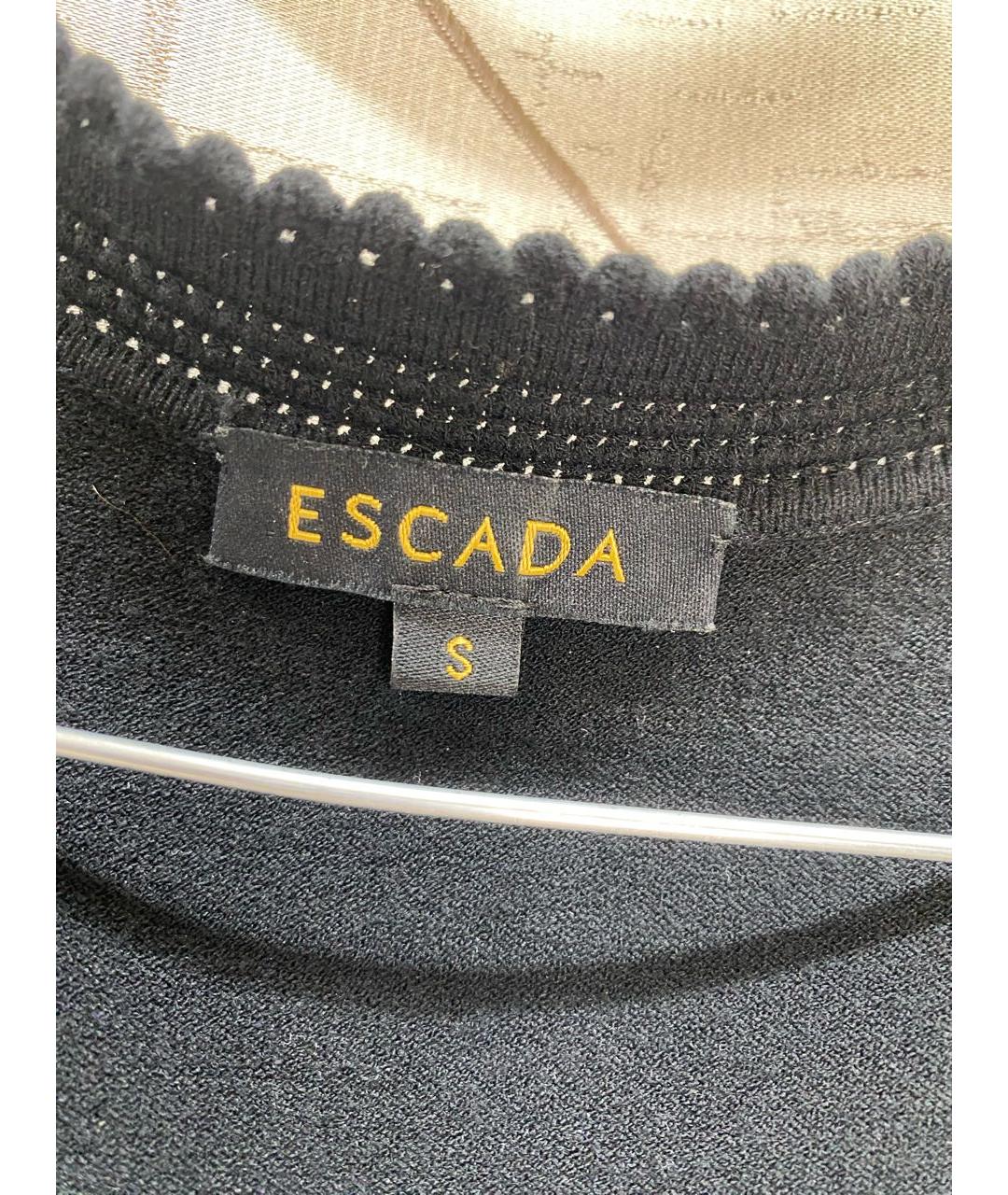 ESCADA Черный вискозный джемпер / свитер, фото 3