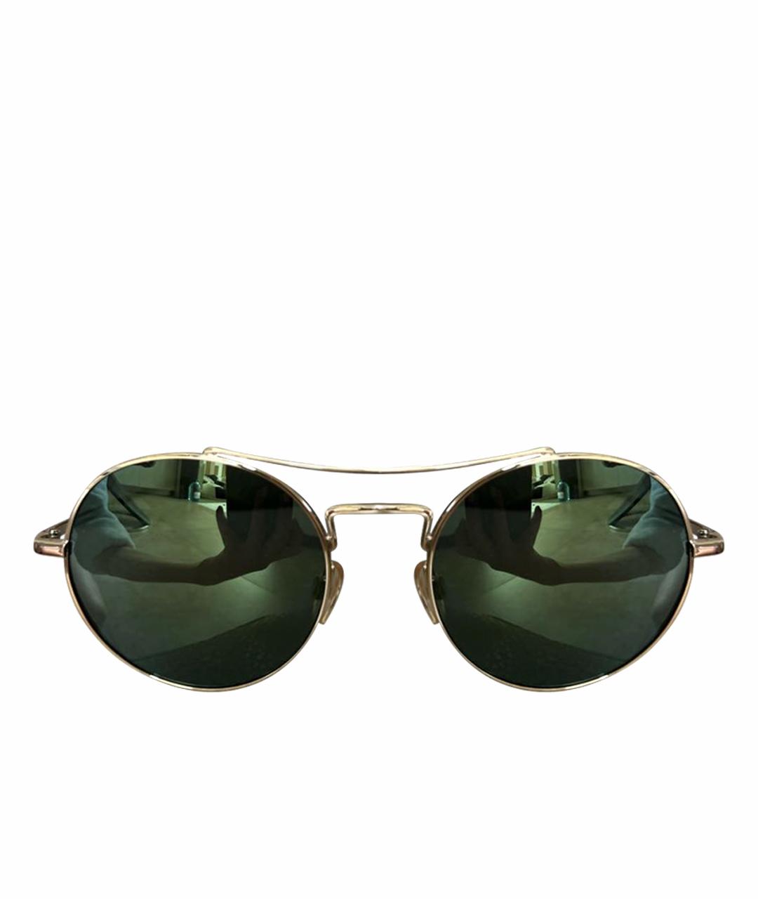 EMPORIO ARMANI Золотые солнцезащитные очки, фото 1