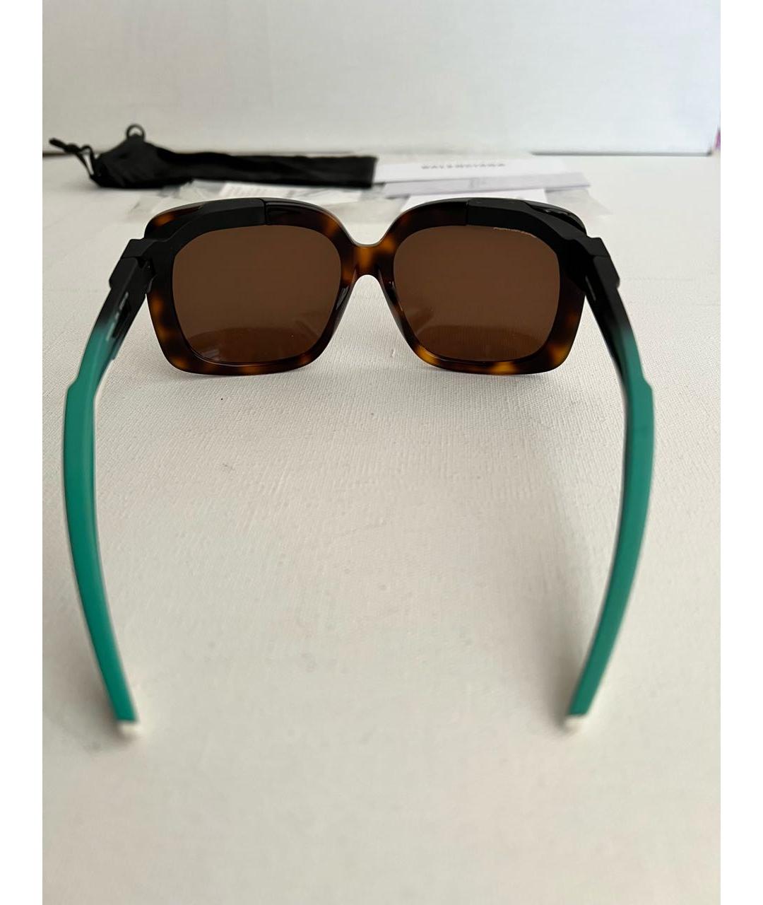 BALENCIAGA Коричневые солнцезащитные очки, фото 7