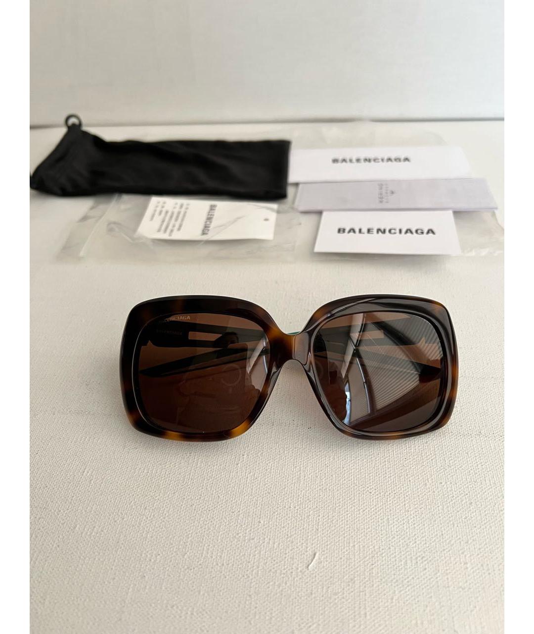 BALENCIAGA Коричневые солнцезащитные очки, фото 4