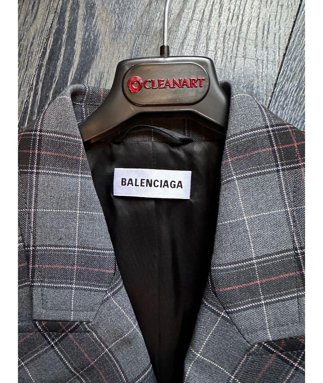 BALENCIAGA Серый жакет/пиджак, фото 3